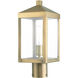 Nyack 1 Light 15.25 inch Antique Brass Outdoor Post Top Lantern