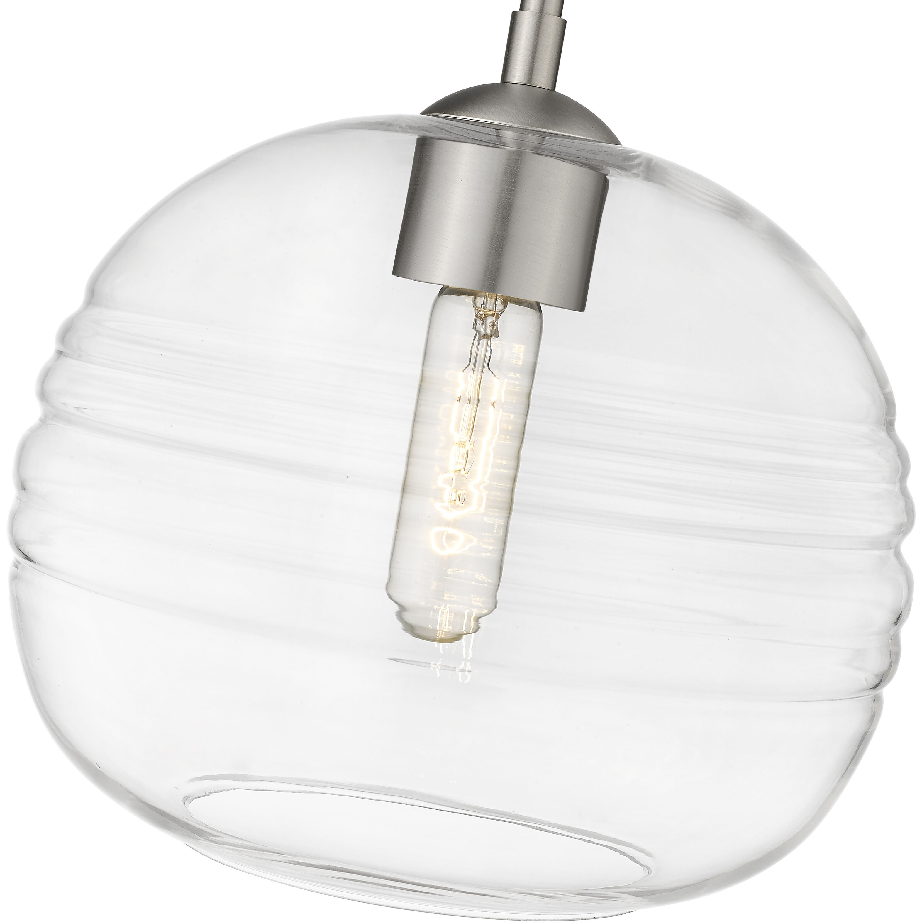 Harmony 1 Light 10 inch Brushed Nickel Pendant Ceiling Light