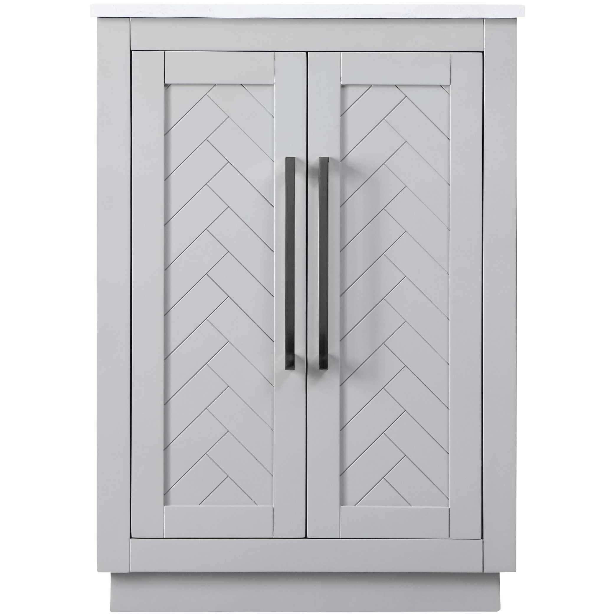 Chase 24 X 34 inch Grey Bathroom Vanity Cabinet
