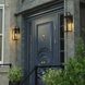 Clinton LED 17.75 inch Matte Black Outdoor Wall