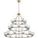 Cadence 27 Light 48 inch Satin Gold Chandelier Ceiling Light