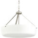 Lieon 3 Light 21 inch Brushed Nickel Convertible Pendant Ceiling Light