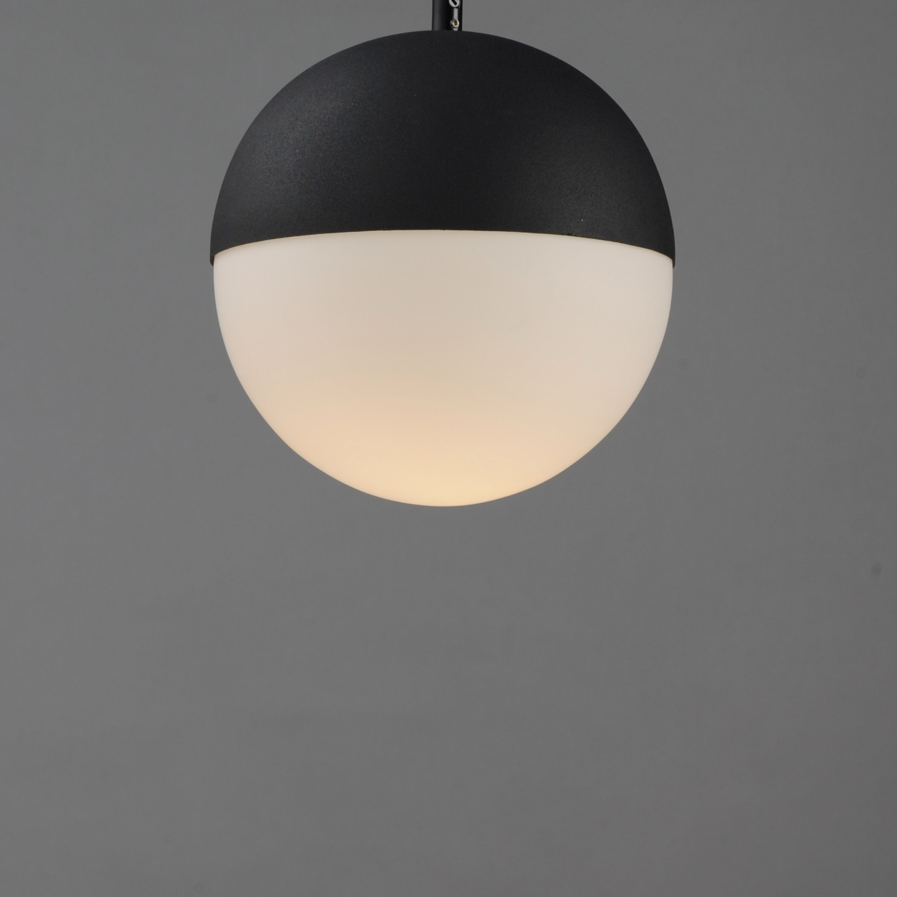 Half Moon LED 7.75 inch Black Mini Pendant Ceiling Light