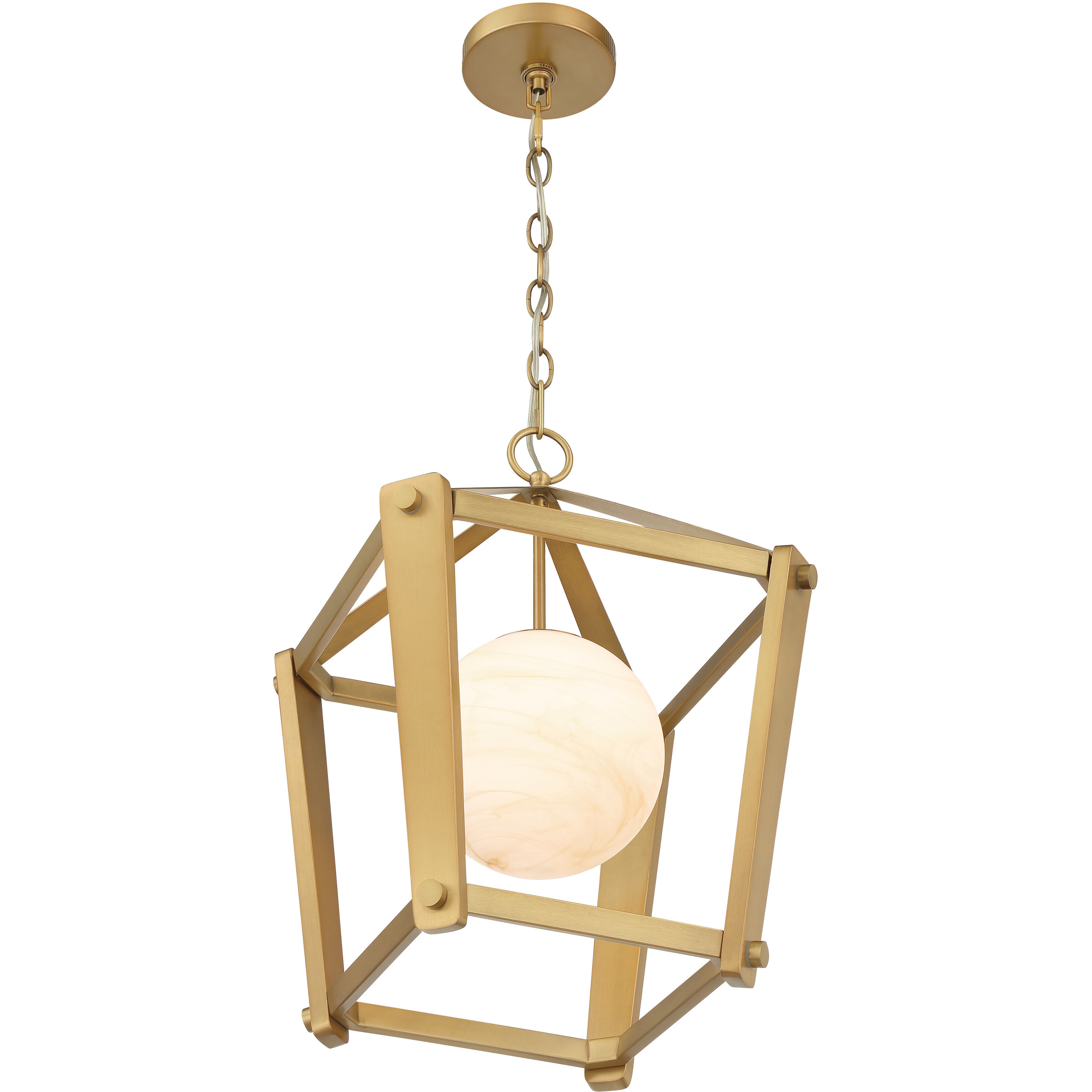 Shimmer 1 Light 13 inch Legacy Brass Pendant Ceiling Light