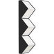 Clodagh Zig Zag LED 4.2 inch Nightshade Black Wall Sconce Wall Light