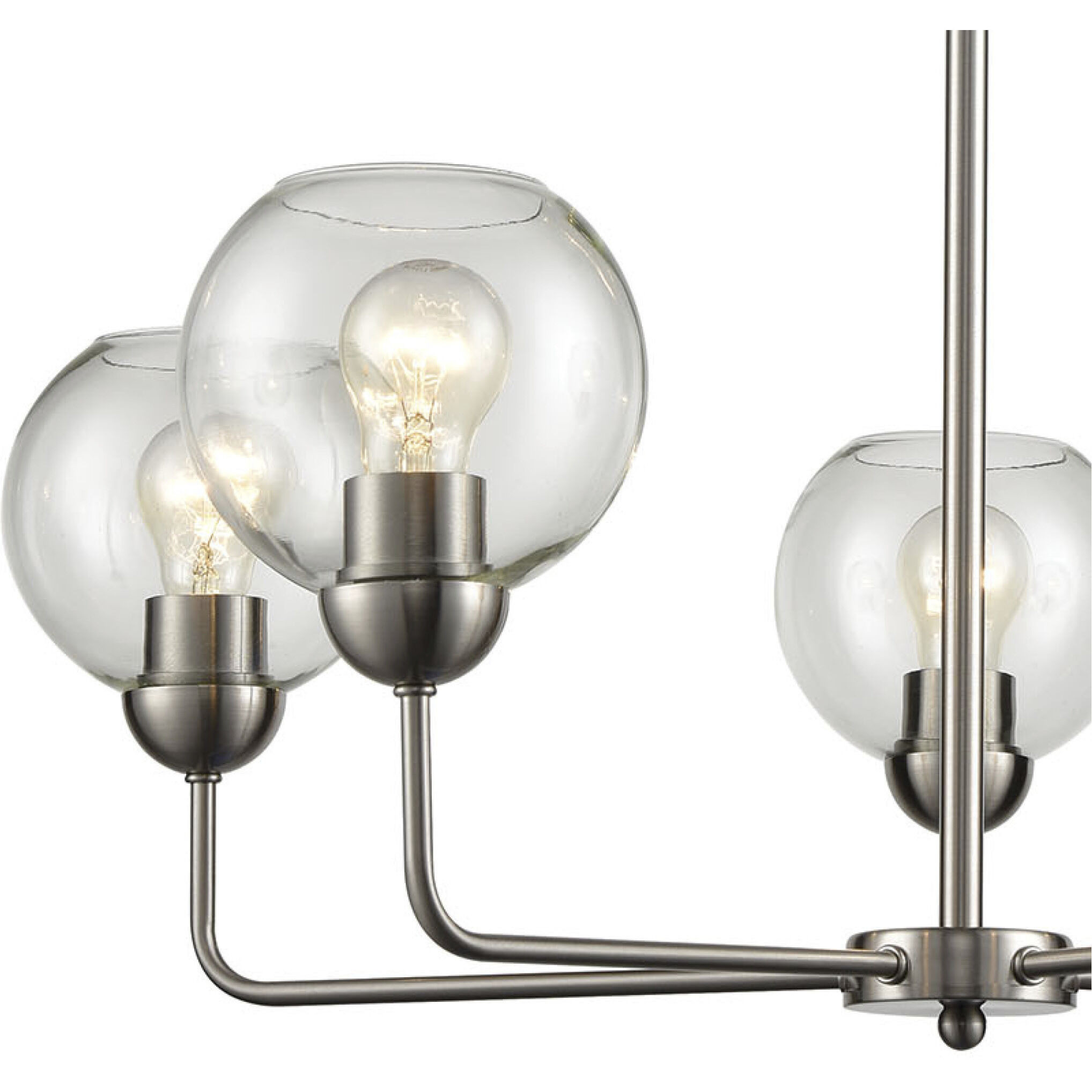 Astoria 5 Light 28 inch Brushed Nickel Chandelier Ceiling Light