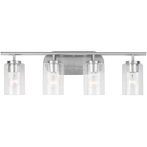 Oslo 4 Light 27.5 inch Brushed Nickel Wall Bath Fixture Wall Light