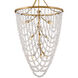 Myra 12 Light 35 inch Distressed Brass Chandelier Ceiling Light