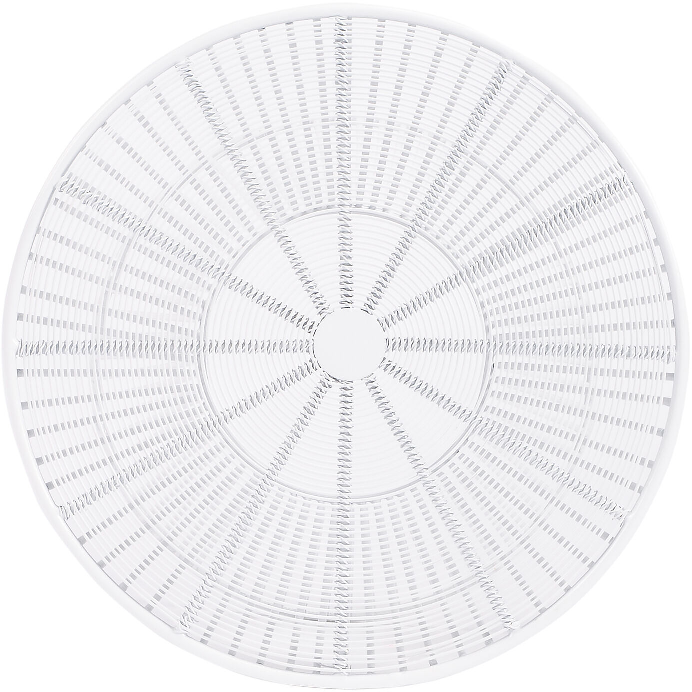 Greeley White Metal End or Side Table