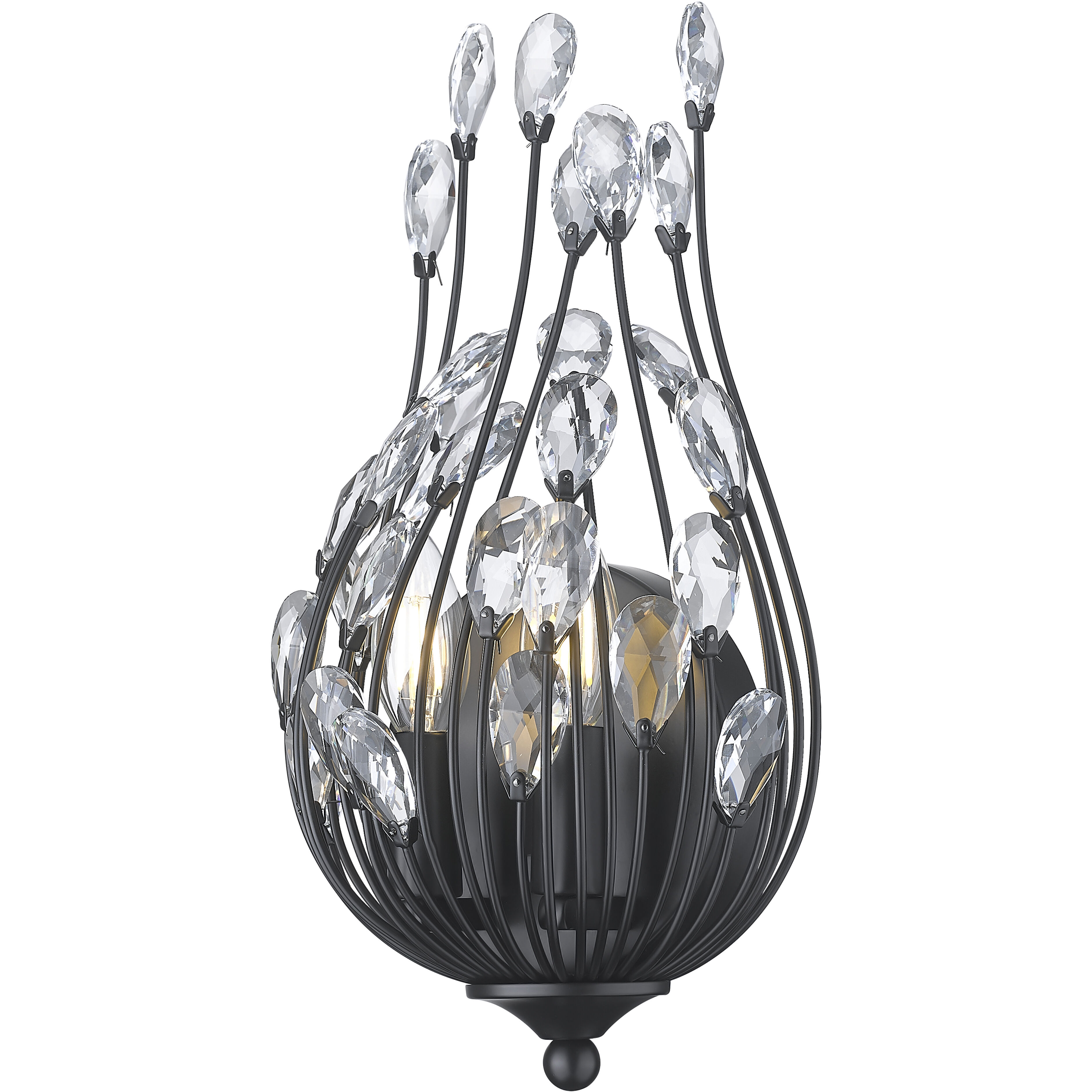 Gabriella Wall Sconce Wall Light in Matte Black