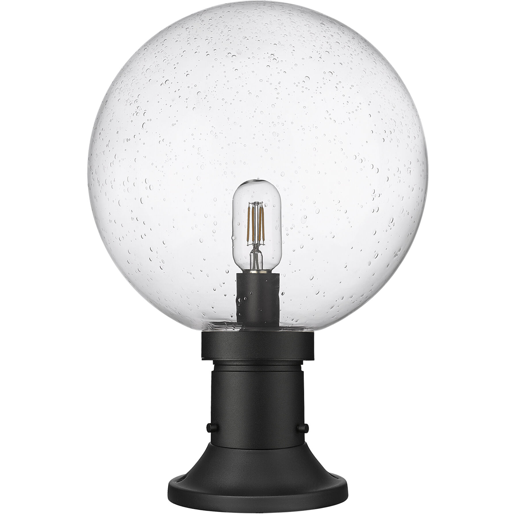 Laurent 1 Light 17.75 inch Black Outdoor Pier Mounted Fixture