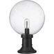 Laurent 1 Light 17.75 inch Black Outdoor Pier Mounted Fixture