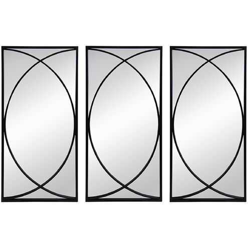 Anita 31.9 X 15.7 inch Black Wall Mirror