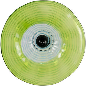 Pollena Green Art Glass Wall Decor