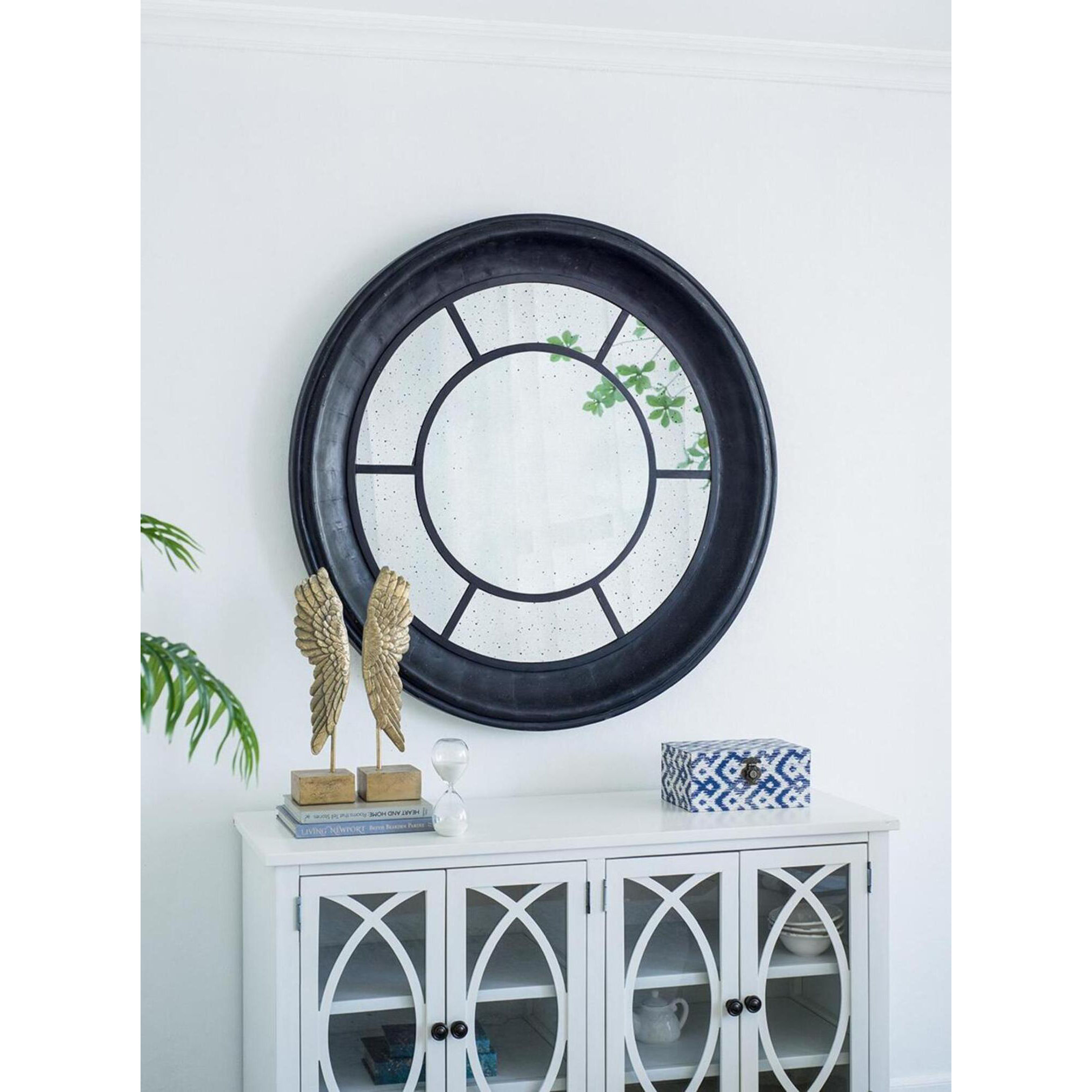 Cameron 47 X 47 inch Black Mirror