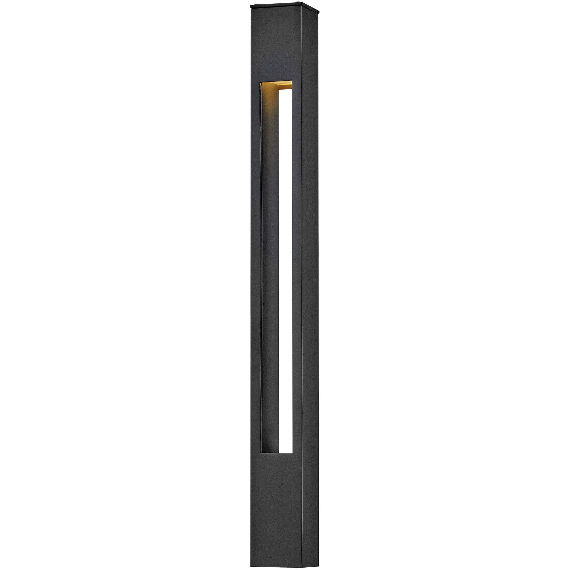 Atlantis 12v 4.00 watt Satin Black Landscape Path Bollard, Square