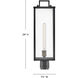 Catalina 1 Light 24 inch Black with Burnished Bronze Outdoor Post Mount