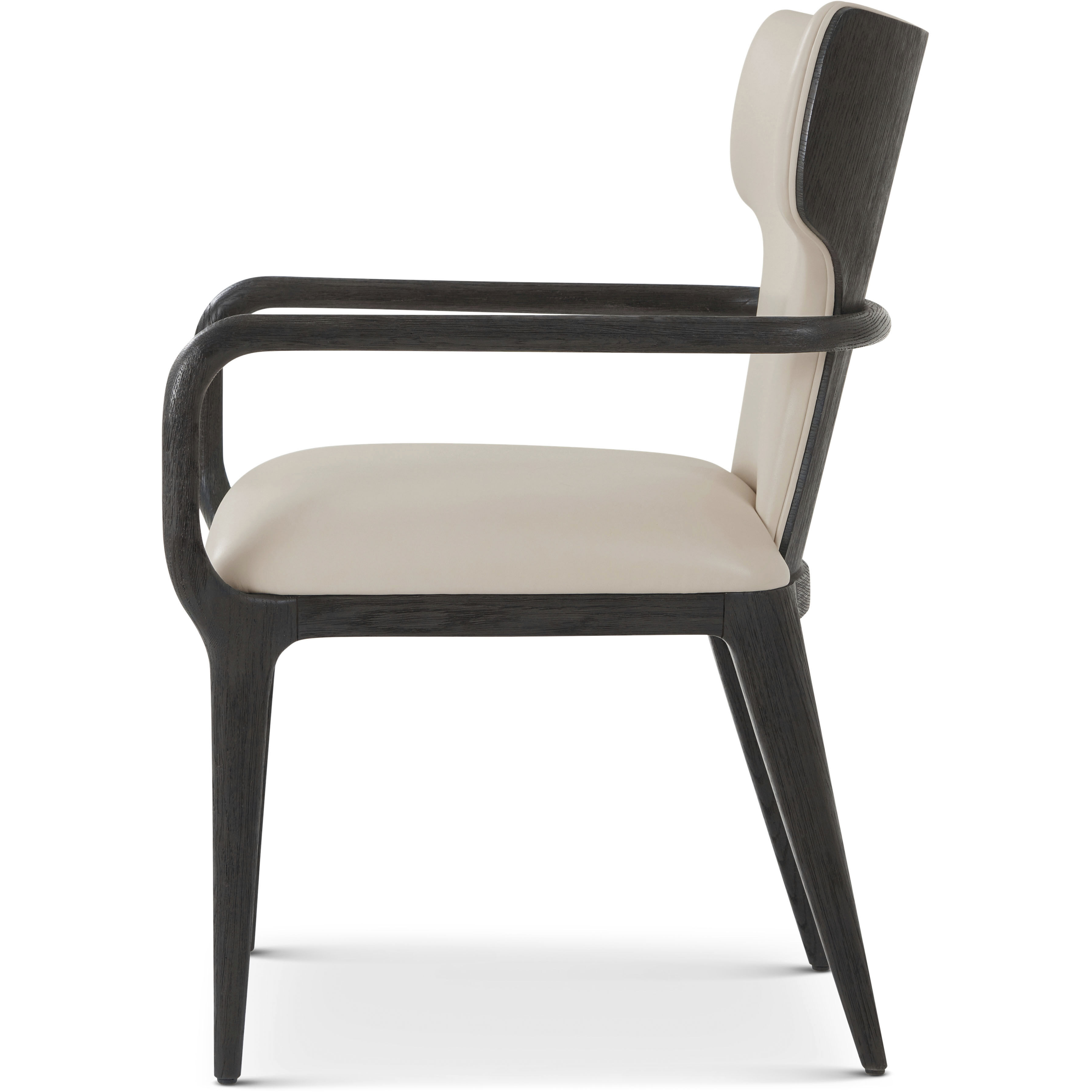 Repose Charcoal Oak Dining Chair, Wooden, Upholstered