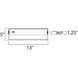 CounterMax MX-X120c 120 Xenon 13 inch Metallic Bronze Under Cabinet