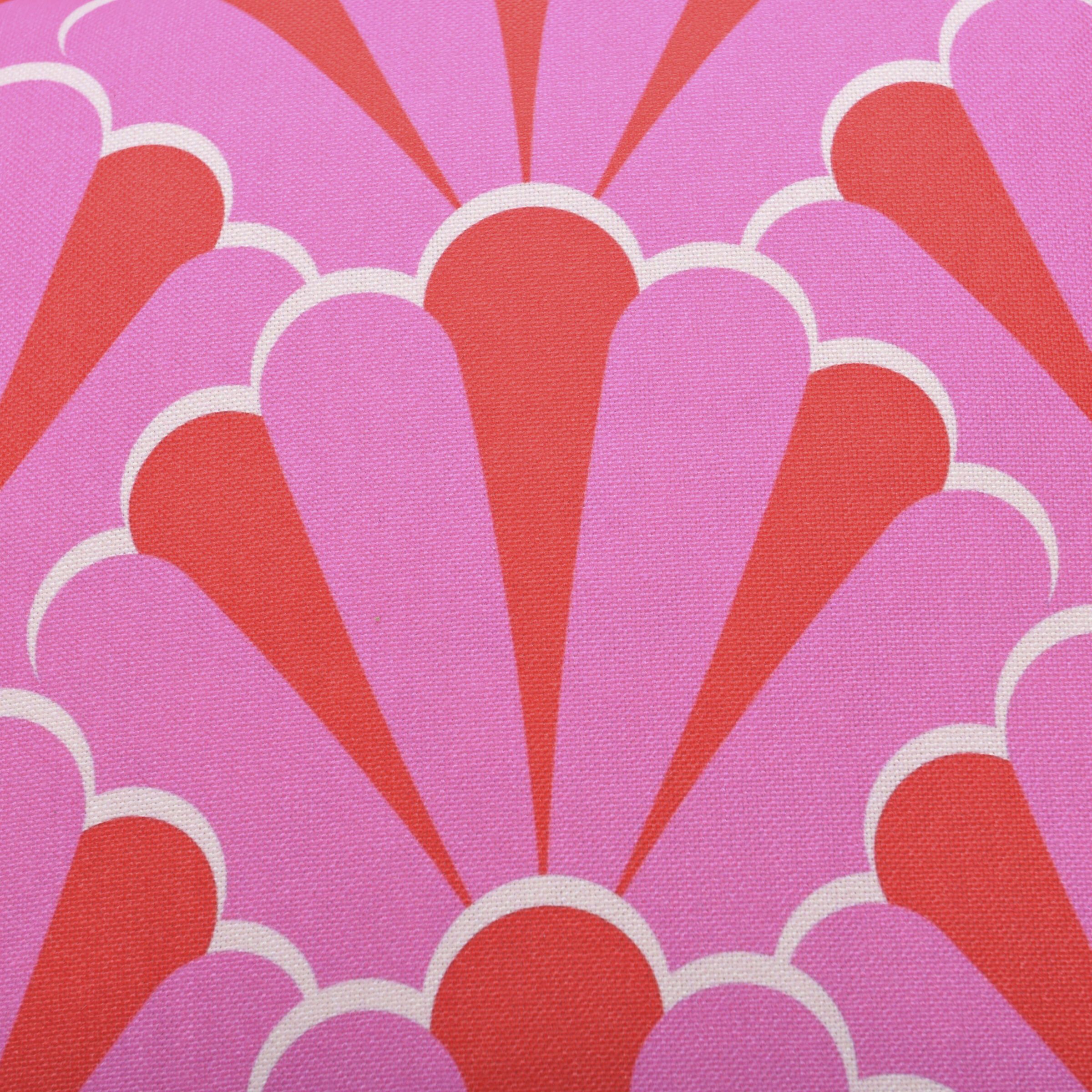 Lisa Ray 22 X 7 inch Multi and Pink and Red Pillow