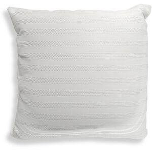 Basket Stripe 20 inch Ivory Outdoor Pillow