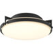Metra 2 Light 14.2 inch Black Flush Mount Ceiling Light