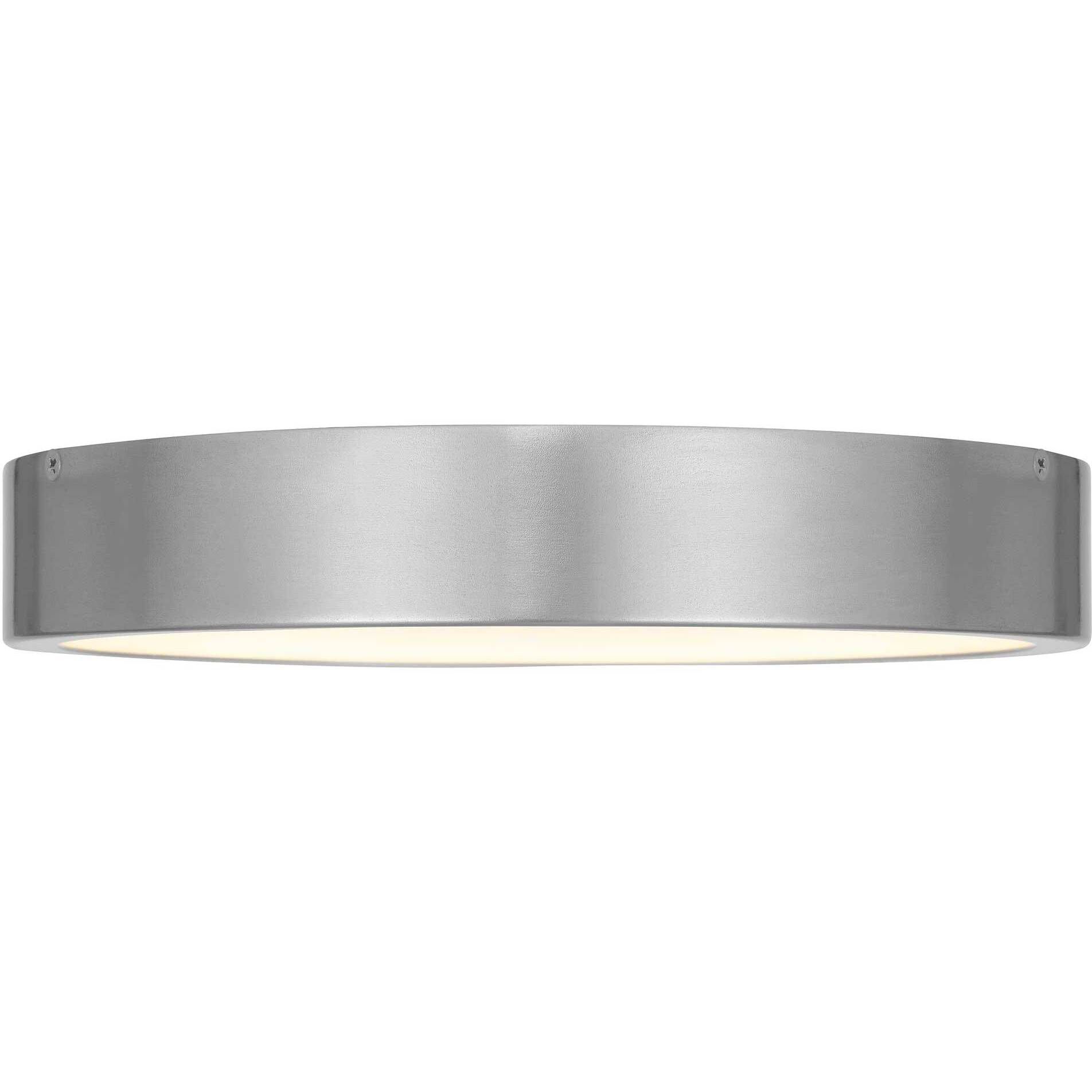 Stellar LED 11 inch Brushed Aluminum Outdoor Flush Mount