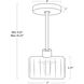 Bijoux 1 Light 7 inch Polished Nickel Pendant Ceiling Light