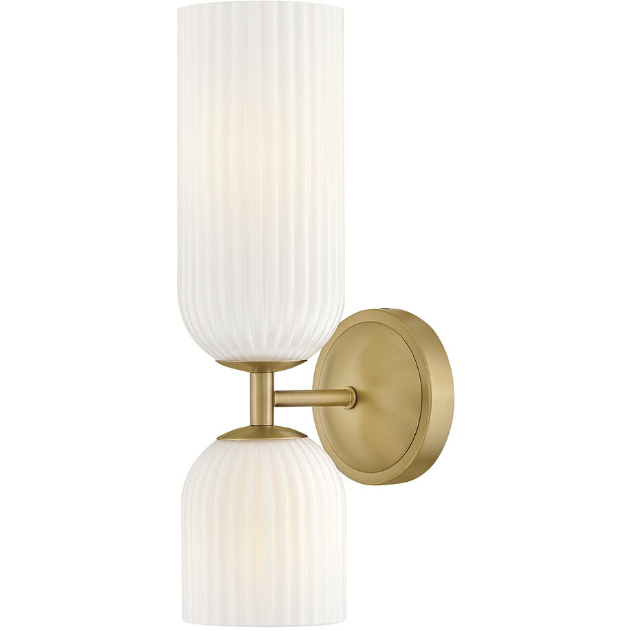 Ava Wall Mount Bath Wall Light in Cased Opal