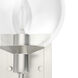 Xidane 1 Light 6 inch Brushed Nickel Wall Sconce Wall Light