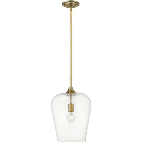 Joliet 1 Light 12 inch Olde Brass Pendant Ceiling Light