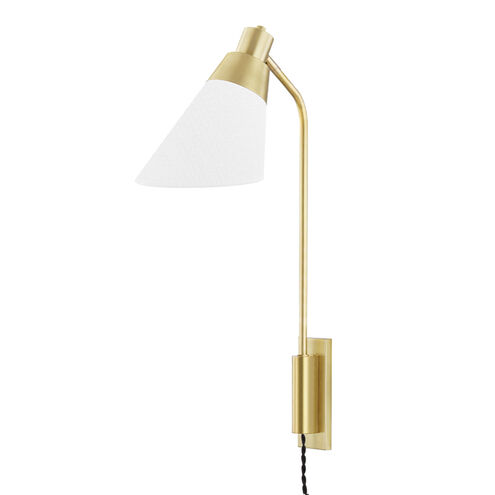 Hooke 1 Light 6 inch Aged Brass Wall Sconce Wall Light