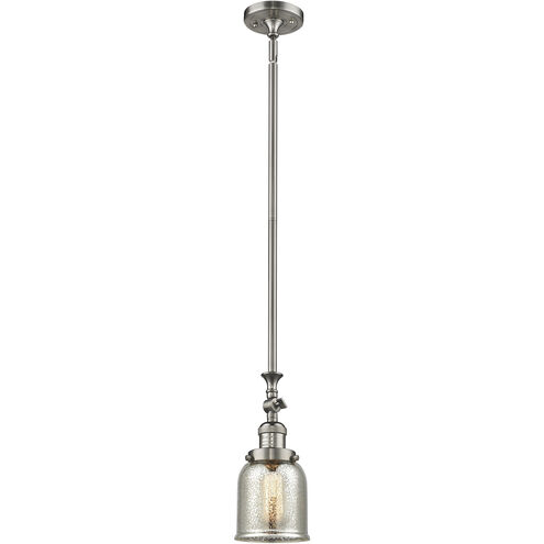 Franklin Restoration Bell 1 Light 5 inch Brushed Satin Nickel Mini Pendant Ceiling Light in Incandescent, Silver Plated Mercury, Franklin Restoration