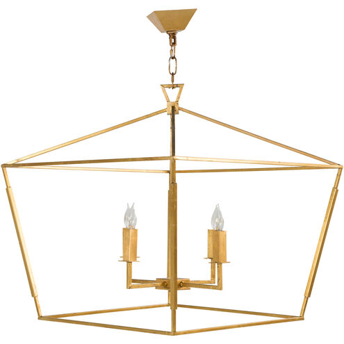 Adler 4 Light 24.25 inch Vintage Gold Chandelier Ceiling Light