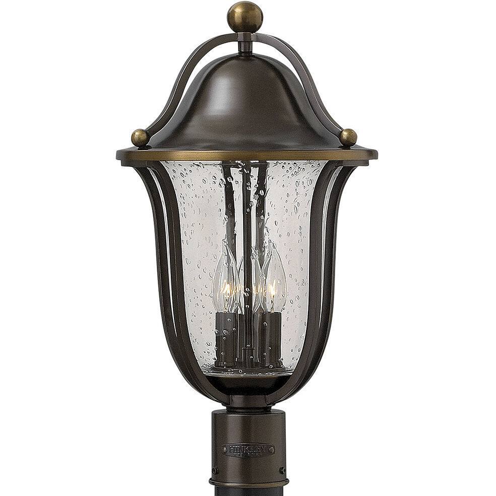 Bolla 3 Light 20.5 inch Olde Bronze Outdoor Post Mount Lantern