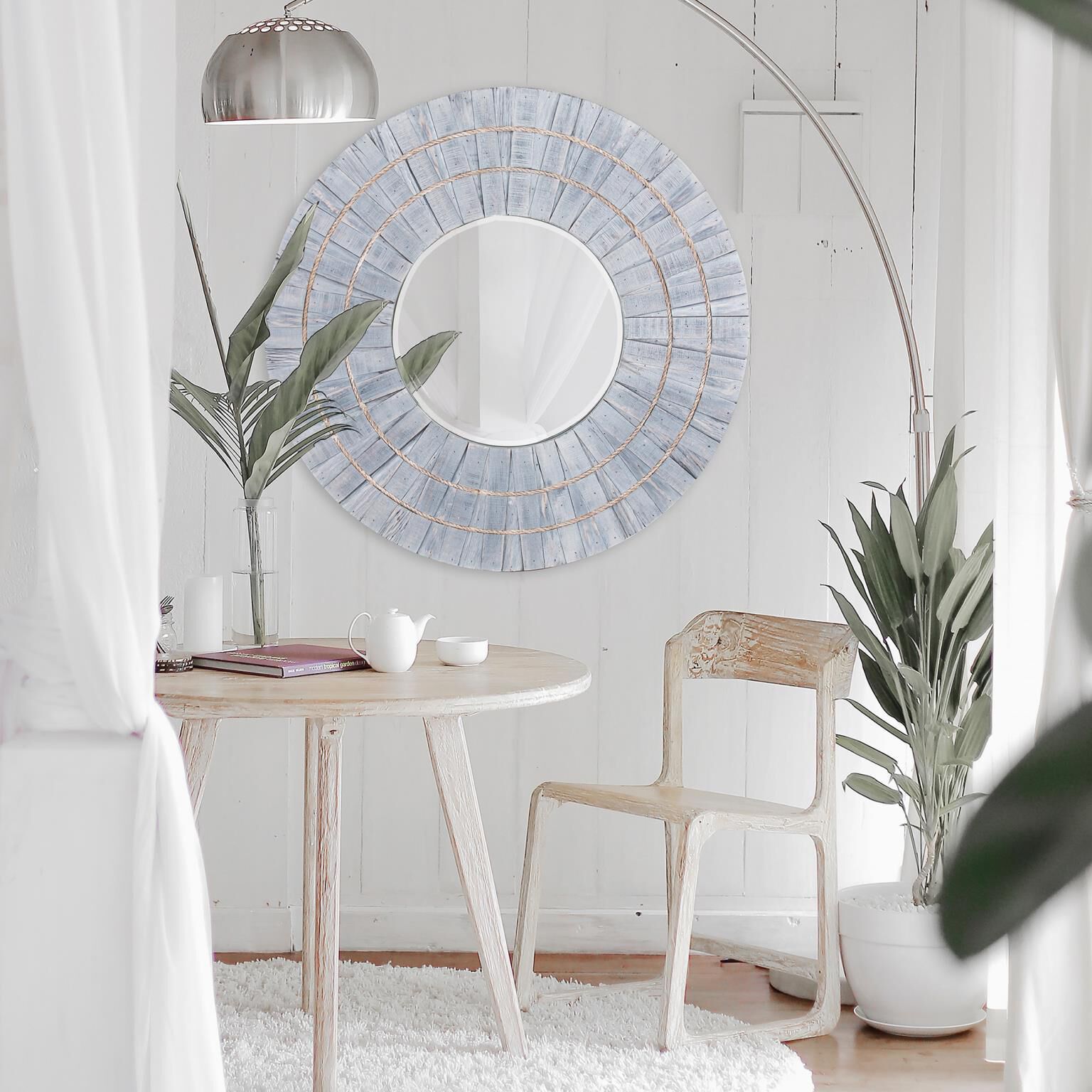 Fischer 36 X 36 inch Blue/Gray Mirror