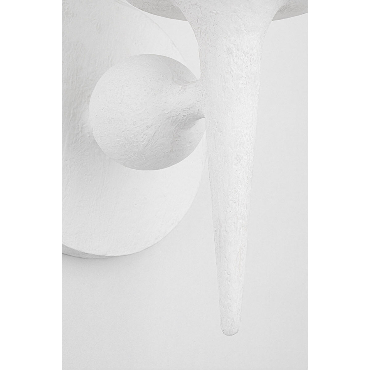 Torch 1 Light 6 inch White Plaster Wall Sconce Wall Light