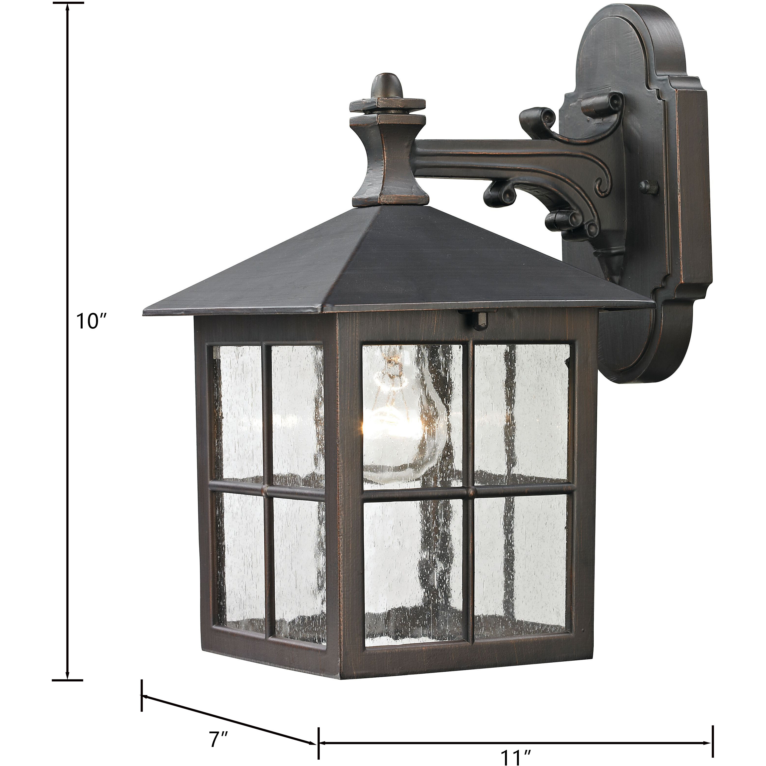 Shaker Heights 1 Light 10 inch Hazelnut Bronze Outdoor Sconce