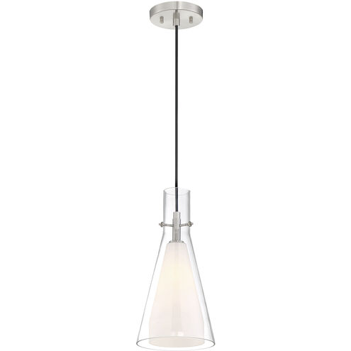 Taper 1 Light 7 inch Brushed Nickel Mini Pendant Ceiling Light