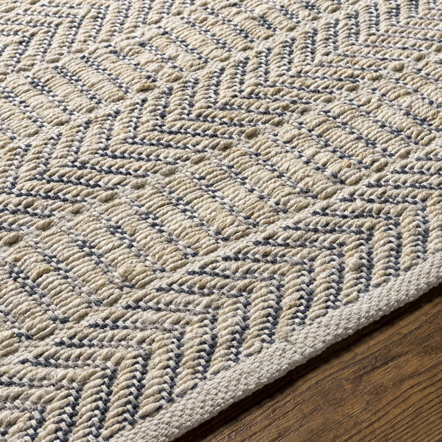 Bali 90 X 60 inch Charcoal Rug in 5 x 8, Rectangle