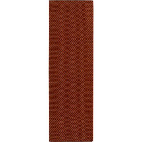 Ravena 96 X 30 inch Rust Handmade Rug