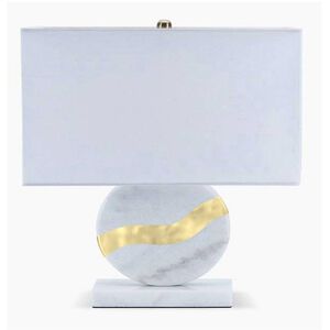 Anita 16 inch 40.00 watt Gold and White Table Lamp Portable Light