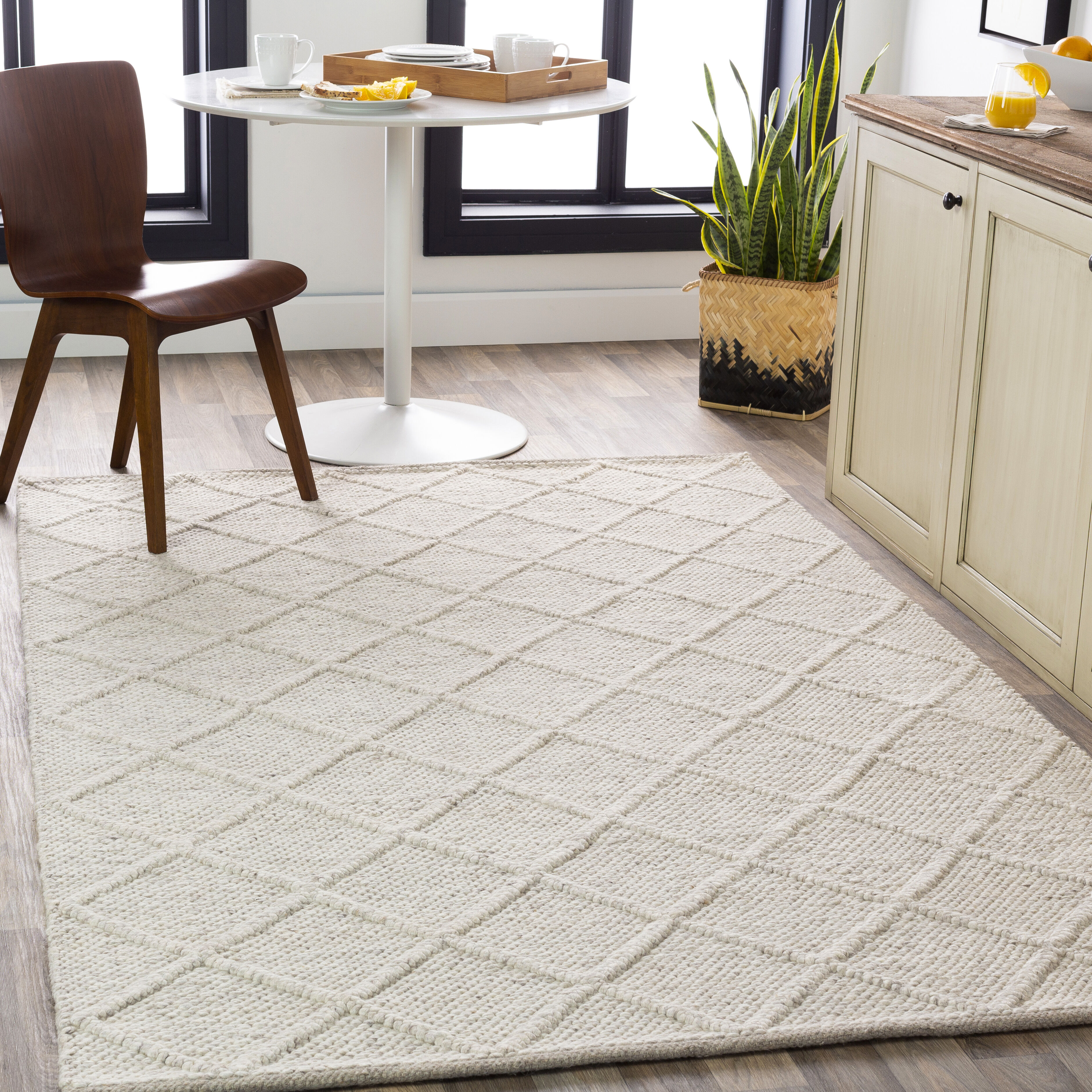 Napels 120 X 96 inch White Rug in 8 x 10, Rectangle