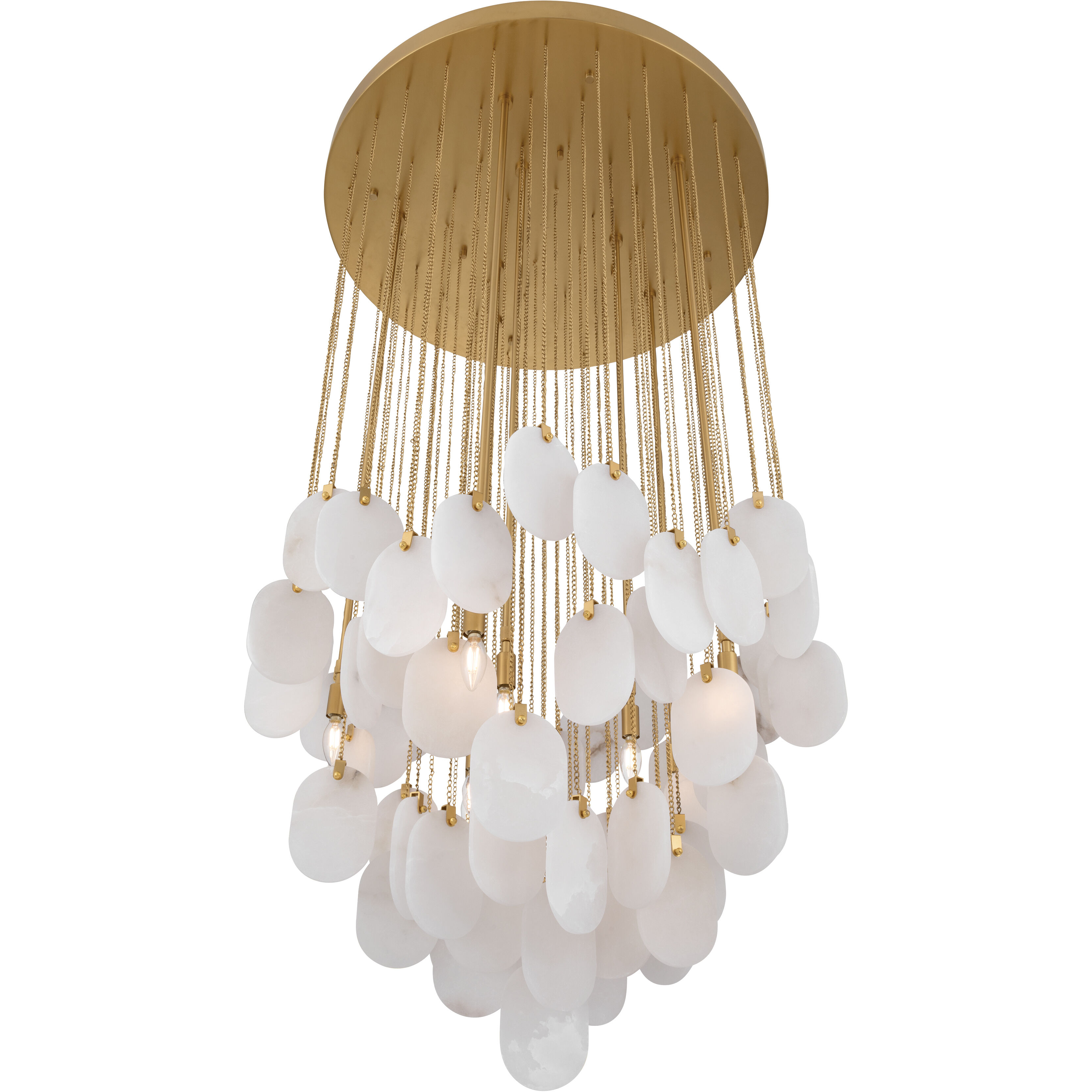 Velisse 8 Light 35.5 inch Legacy Brass Pendant Ceiling Light
