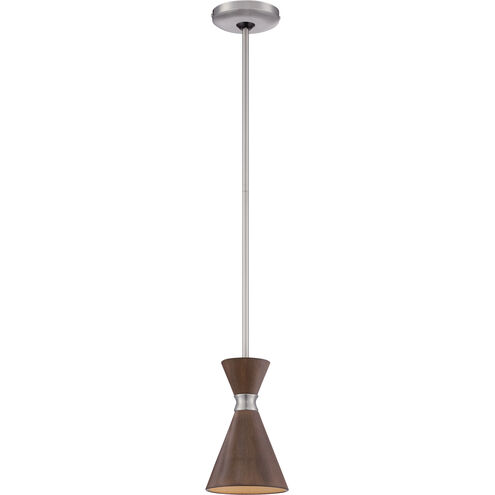 Conic 1 Light 5.5 inch Distressed Koa Mini Pendant Ceiling Light