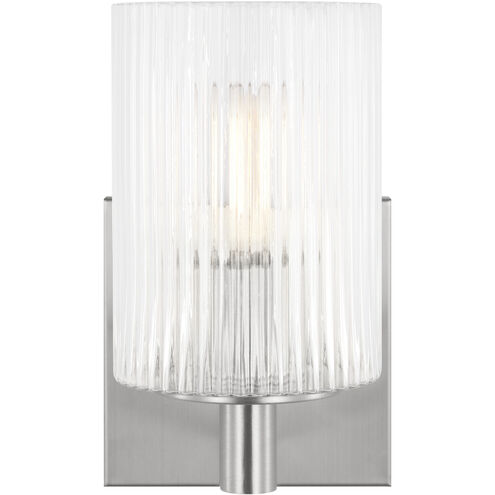Lando 1 Light 4.75 inch Brushed Steel Wall Bath Fixture Wall Light