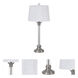 Ruston 32 inch 150.00 watt Brushed Steel Table Lamp Portable Light