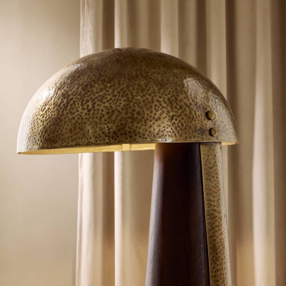 Hoffman 63 inch 60.00 watt Umber Mango Wood Floor Lamp Portable Light