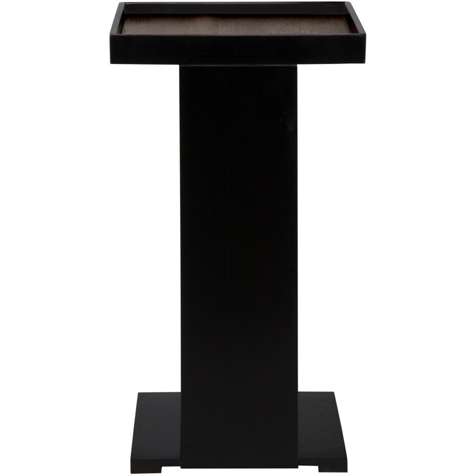 Ledge 25 X 18 inch Matte Black Side Table