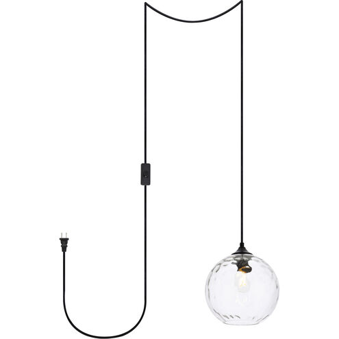 Cashel 1 Light 8 inch Black Pendant Ceiling Light